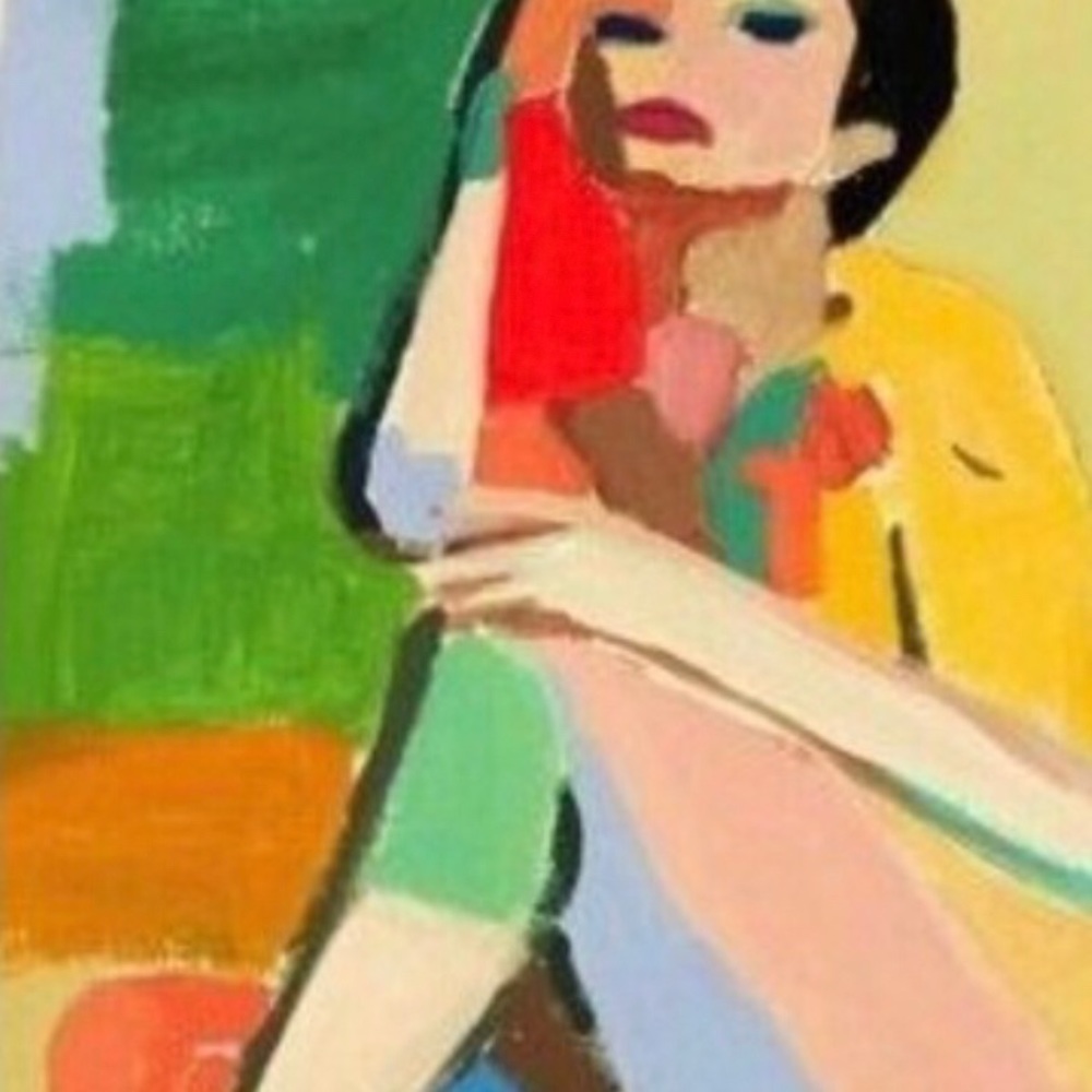 GRACEFUL Vl Art Print Female Figure Study Expressive Portrait Modern Painting